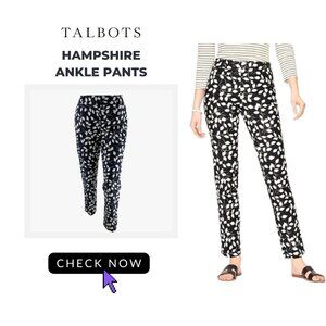 ✨ TALBOTS | Hampshire Leaves Ankle Pants